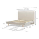 Heidi Standard Bed - Beige - Beds Loom Collection Loom Collection Dubai