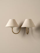 Holland Aged Brass Double Wall Light - Lights&Lamps Loom Collection Dubai
