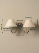 Holland Aged Brass Double Wall Light - Lights&Lamps Loom Collection Dubai