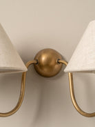 Holland Aged Brass Double Wall Light - Lights&Lamps Loom Collection Dubai