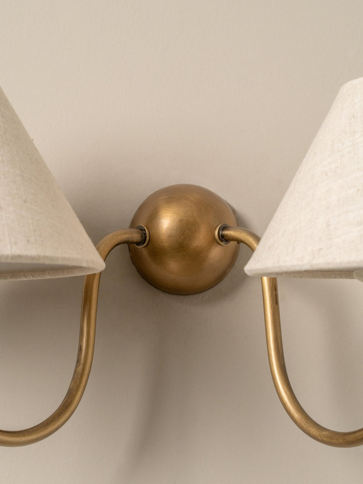 Holland Aged Brass Double Wall Light - Lights&Lamps Loom Collection Dubai