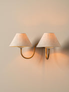 Holland Aged Brass Double Wall Light - Lights&Lamps Loom Collection Dubai