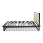 Hover Bed - Black Oak & Limestone Leather - Beds Tolv Loom Collection Dubai