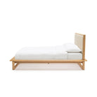 Hover Bed - Light Oak & Limestone Leather - Beds Tolv Loom Collection Dubai