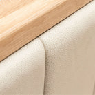 Hover Bed - Light Oak & Limestone Leather - Beds Tolv Loom Collection Dubai