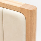 Hover Bed - Light Oak & Limestone Leather - Beds Tolv Loom Collection Dubai