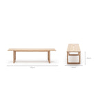 Hover Bench - Blonde Oak - Benches Tolv Loom Collection Dubai