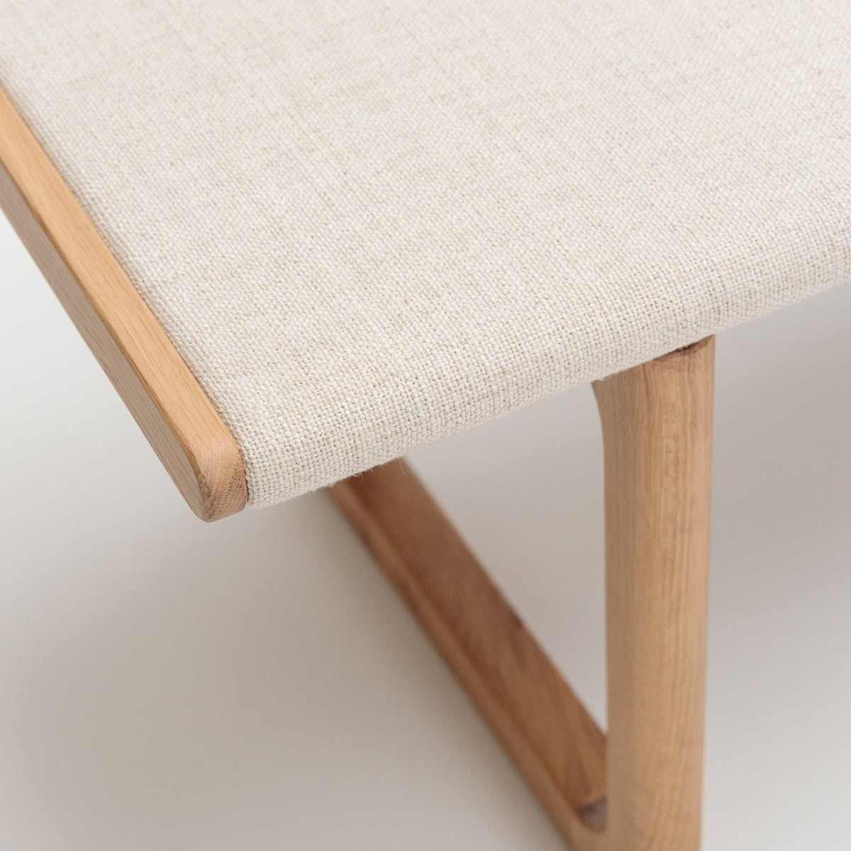 Hover Bench - Light Oak & Oatmeal - Benches Tolv Loom Collection Dubai