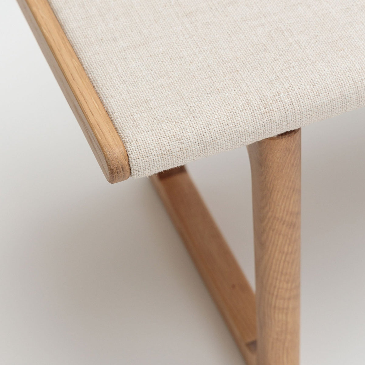Hover Bench - Light Oak & Oatmeal - Benches Tolv Loom Collection Dubai