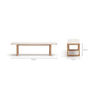 Hover Bench - Light Oak & Oatmeal - Benches Tolv Loom Collection Dubai