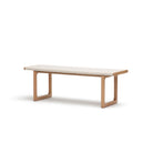 Hover Bench - Light Oak & Oatmeal - Benches Tolv Loom Collection Dubai