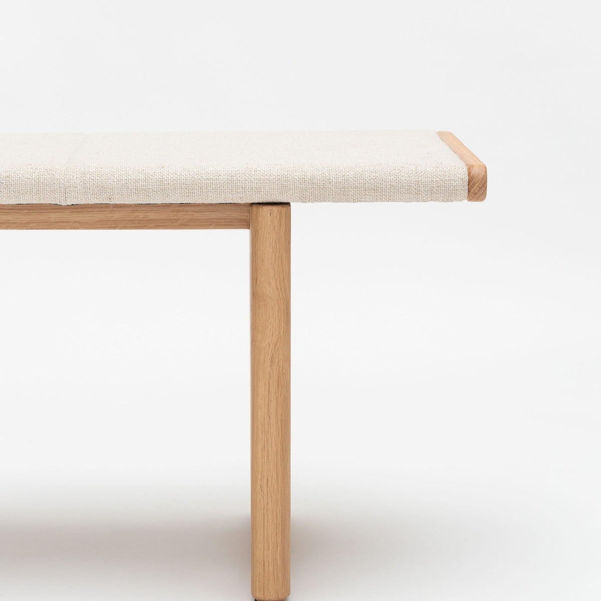 Hover Bench - Light Oak & Oatmeal - Benches Tolv Loom Collection Dubai