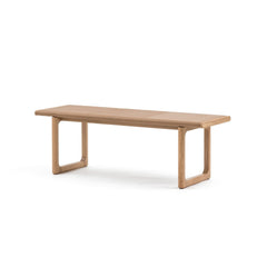 Hover Bench - Light Oak & Pecan Leather - Benches Tolv Loom Collection Dubai