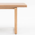 Hover Bench - Light Oak & Pecan Leather - Benches Tolv Loom Collection Dubai