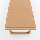 Hover Bench - Light Oak & Pecan Leather - Benches Tolv Loom Collection Dubai