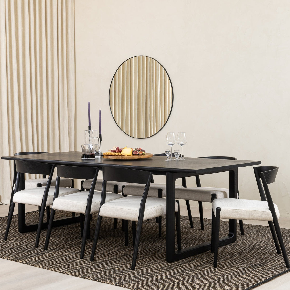 Hover Dining Table - Black Oak