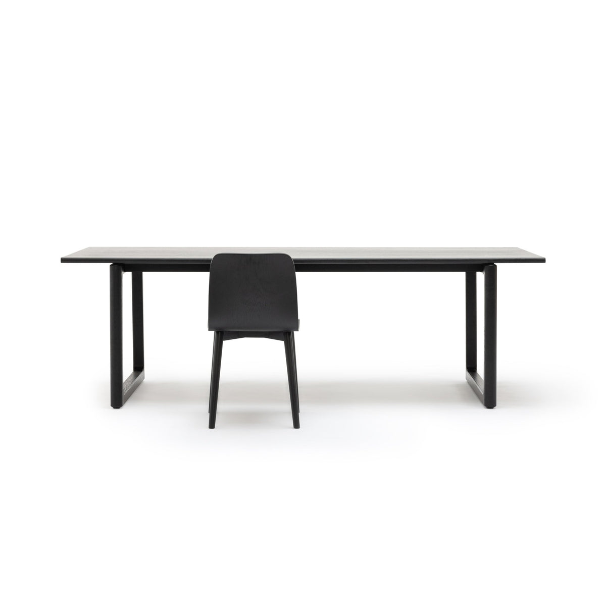 Hover Dining Table - Black Oak