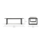 Hover Dining Table - Black Oak - Rectangular Dining Tables Tolv Loom Collection Dubai