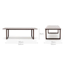 Hover Dining Table - Espresso Oak