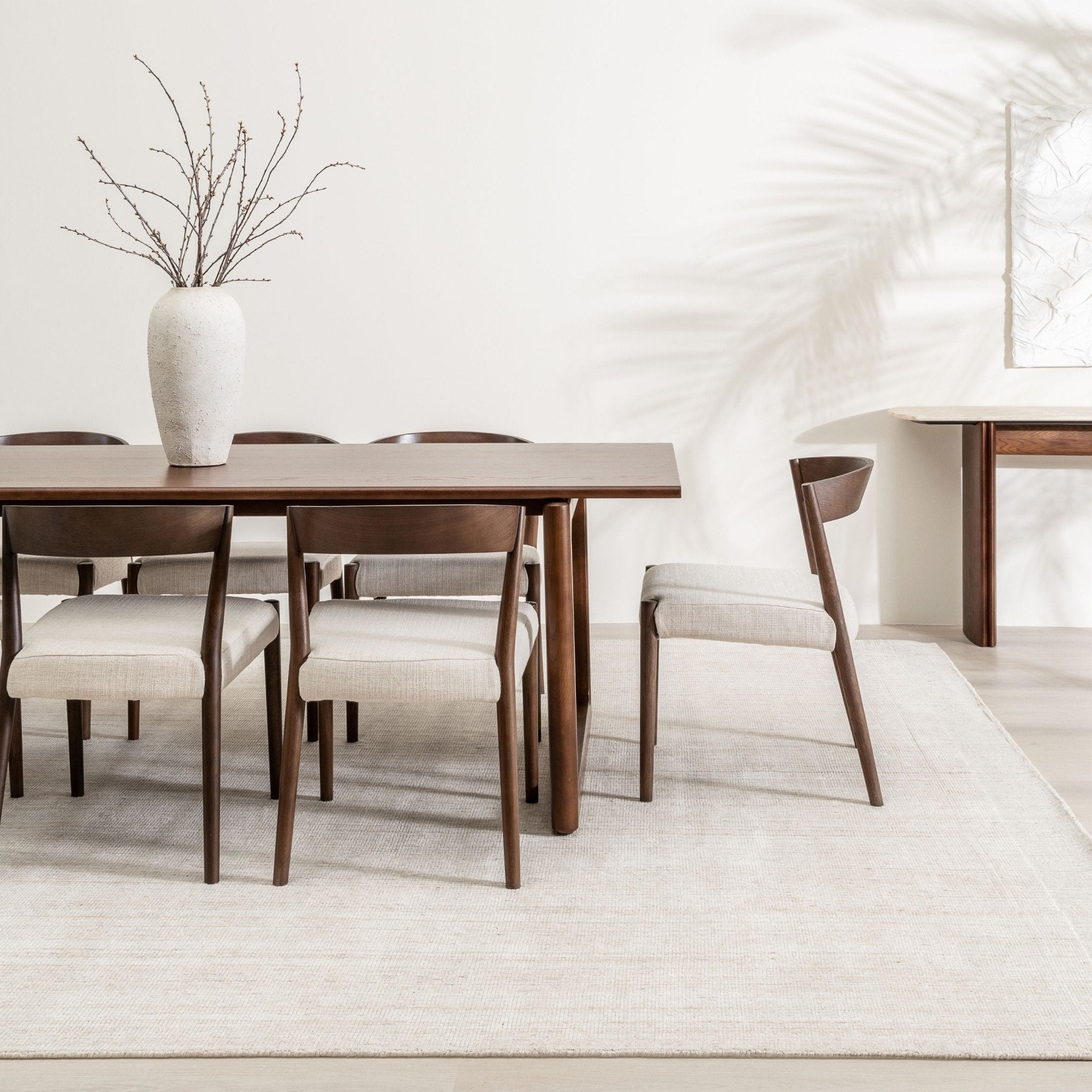 Hover Dining Table - Espresso Oak - Loom Collection