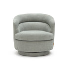 Hugo Swivel Chair - Seashell Blue