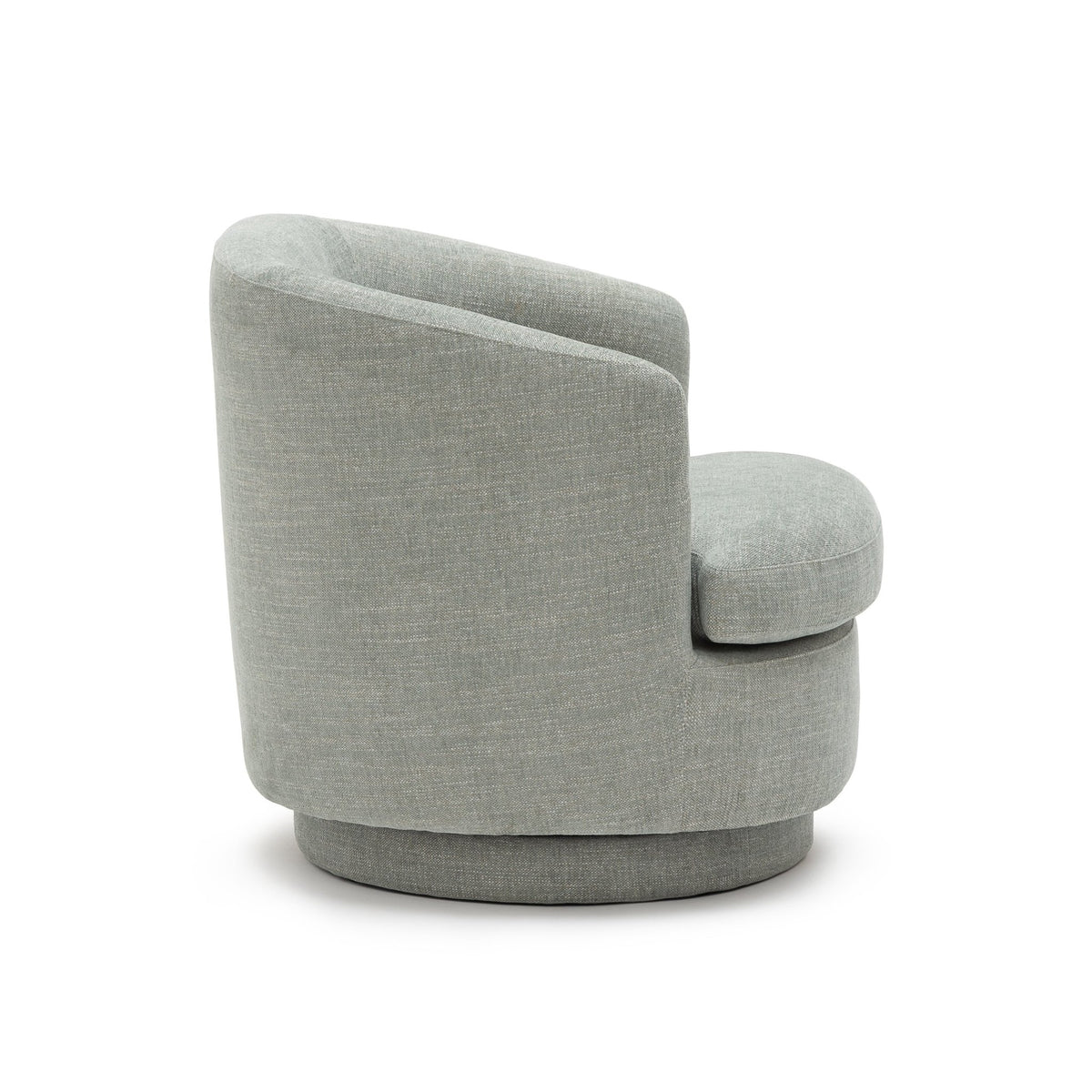 Hugo Swivel Chair - Seashell Blue
