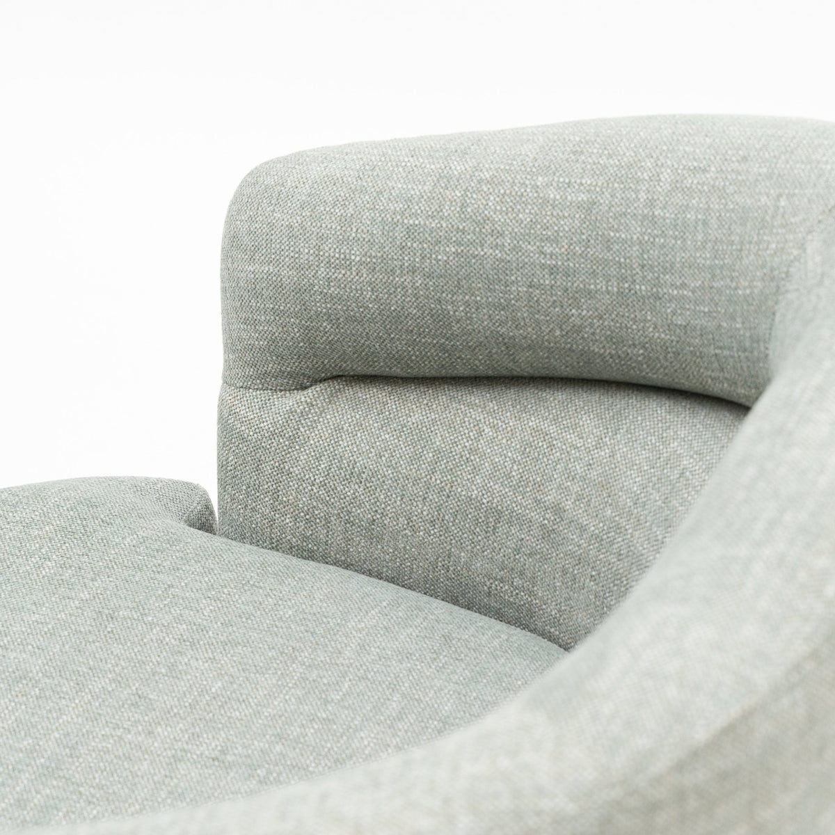 Hugo Swivel Chair - Seashell Blue