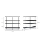 Humla 152 Tall Shelf - Black Oak - Shelving Tolv Loom Collection Dubai