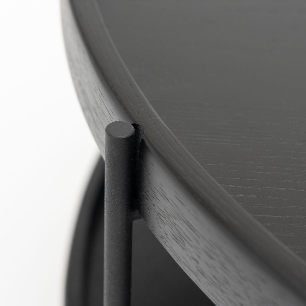 Humla Coffee Table - Black Oak - Coffee Tables Tolv Loom Collection Dubai