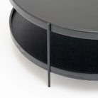 Humla Coffee Table - Black Oak - Coffee Tables Tolv Loom Collection Dubai