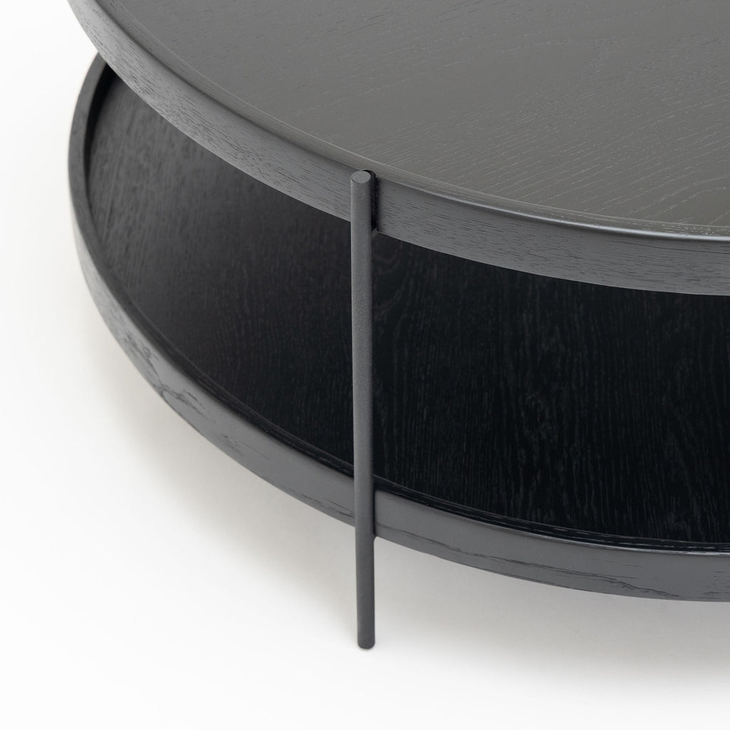 Humla Coffee Table - Black Oak - Coffee Tables Tolv Loom Collection Dubai