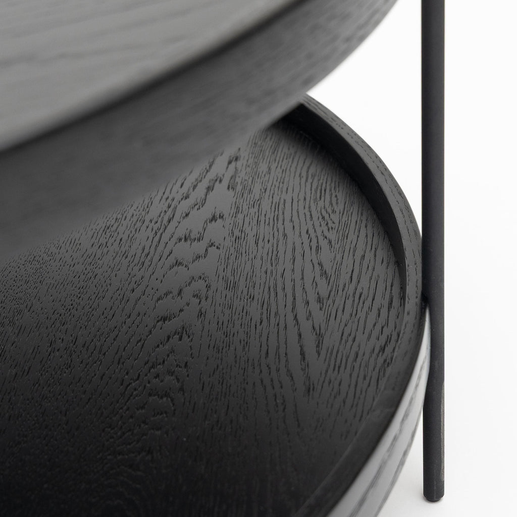 Humla Coffee Table - Black Oak - Coffee Tables Tolv Loom Collection Dubai