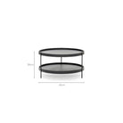 Humla Coffee Table - Black Oak - Coffee Tables Tolv Loom Collection Dubai