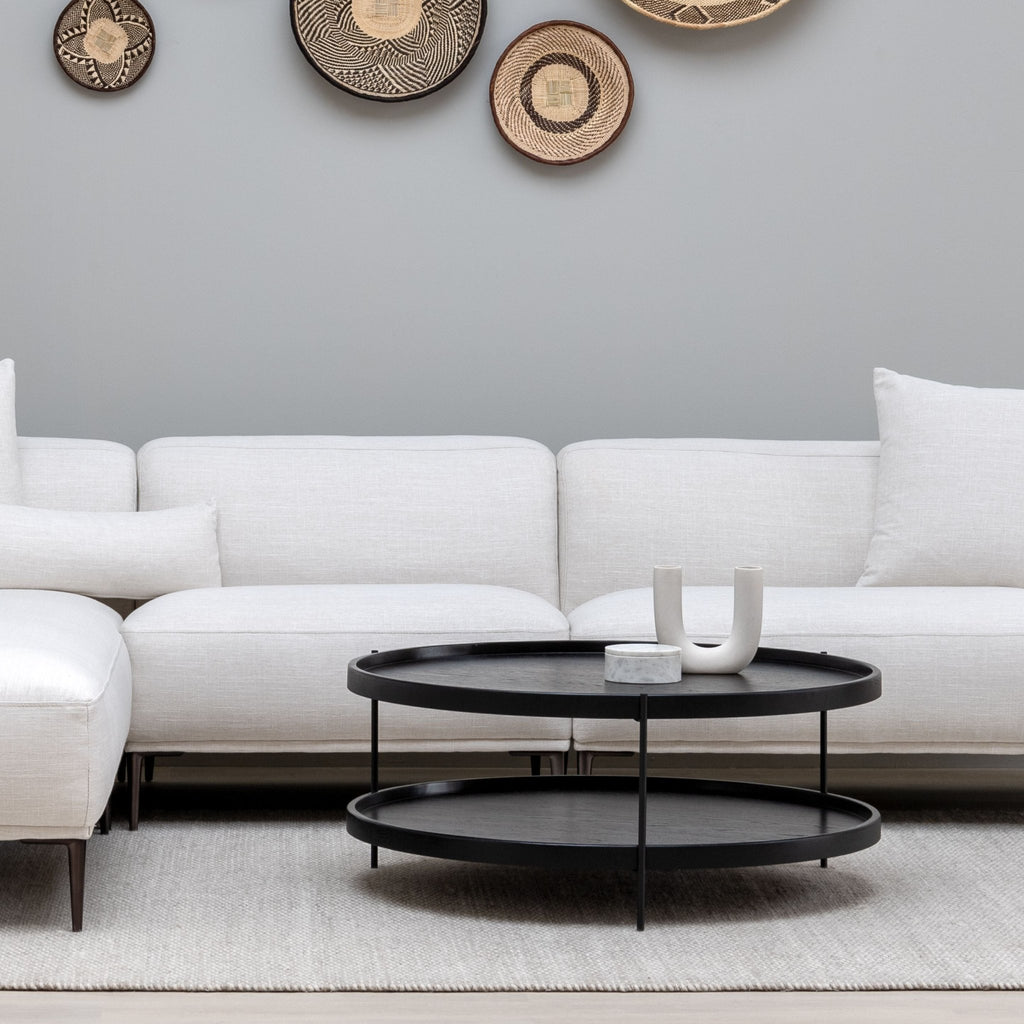 Humla Coffee Table - Black Oak - Coffee Tables Tolv Loom Collection Dubai