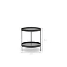 Humla End Table - Black Oak - Side Tables Tolv Loom Collection Dubai
