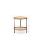 Humla End Table - Light Oak - Side Tables Tolv Loom Collection Dubai
