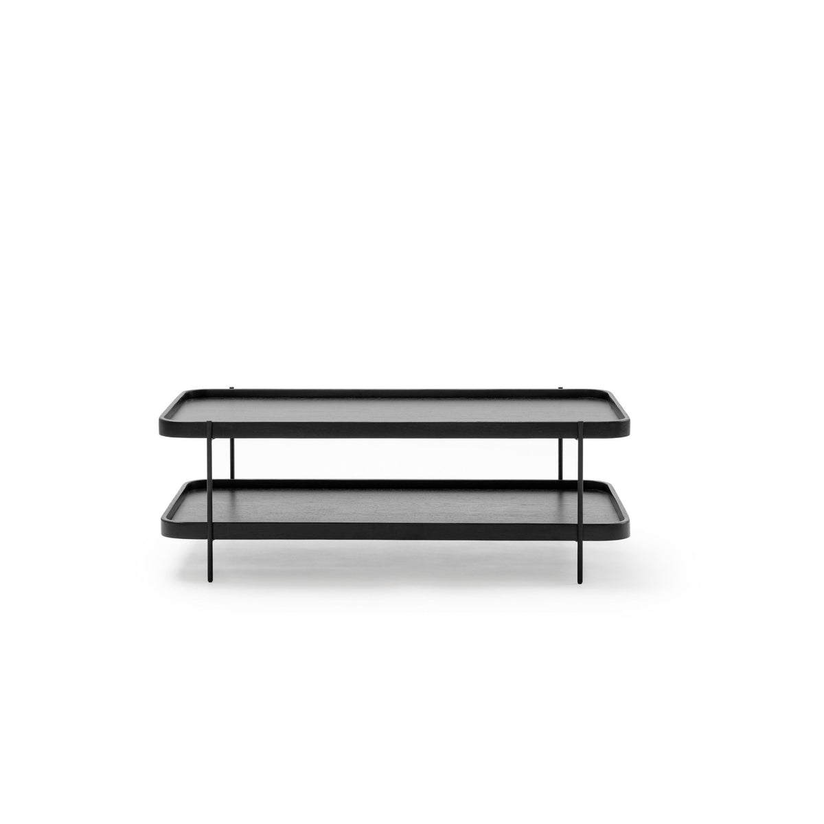 Humla Rectangular Coffee Table - Black Oak - Coffee Tables Tolv Loom Collection Dubai