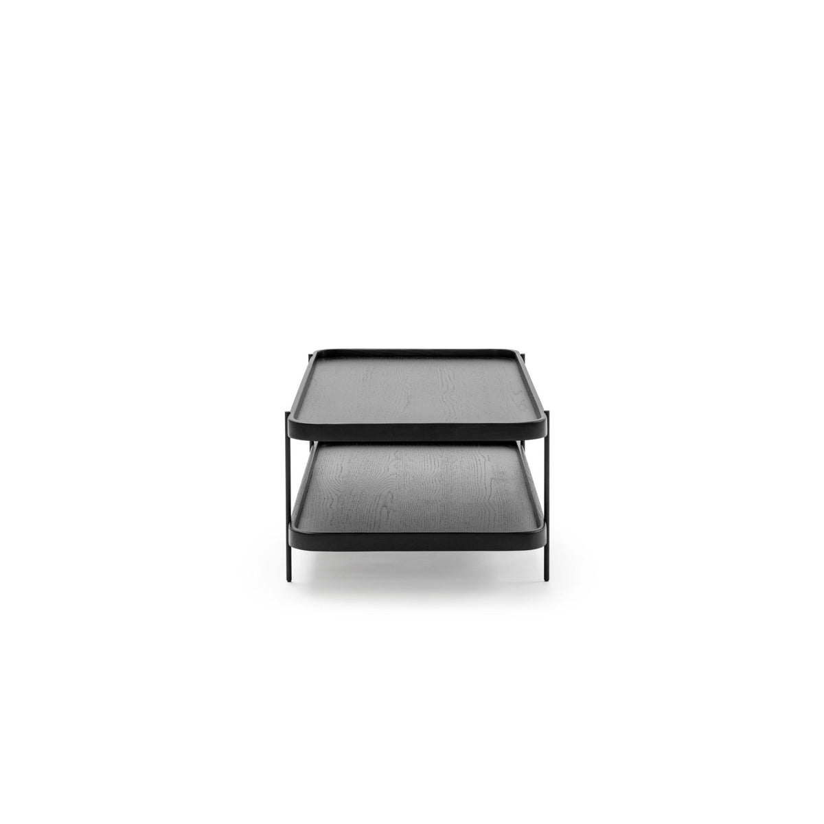 Humla Rectangular Coffee Table - Black Oak - Coffee Tables Tolv Loom Collection Dubai