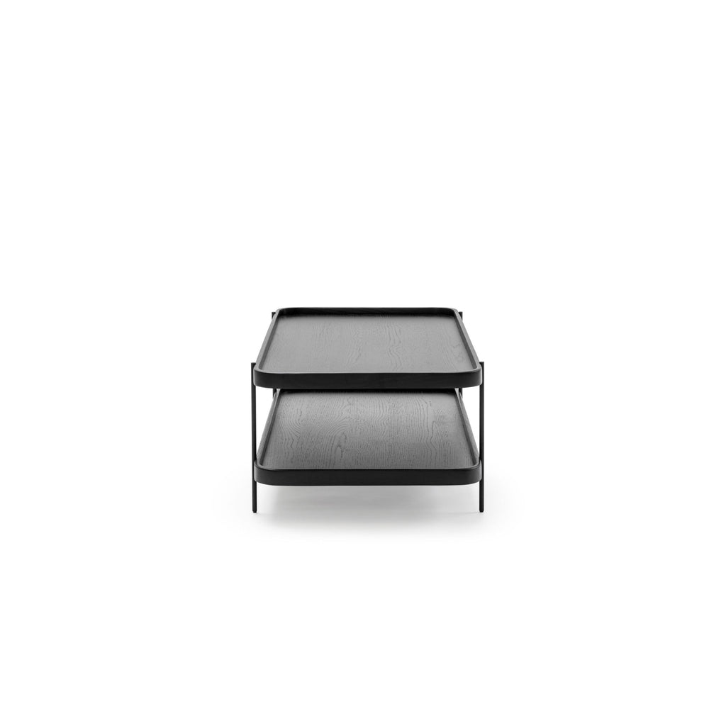 Humla Rectangular Coffee Table - Black Oak - Coffee Tables Tolv Loom Collection Dubai
