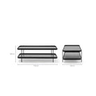 Humla Rectangular Coffee Table - Black Oak - Coffee Tables Tolv Loom Collection Dubai