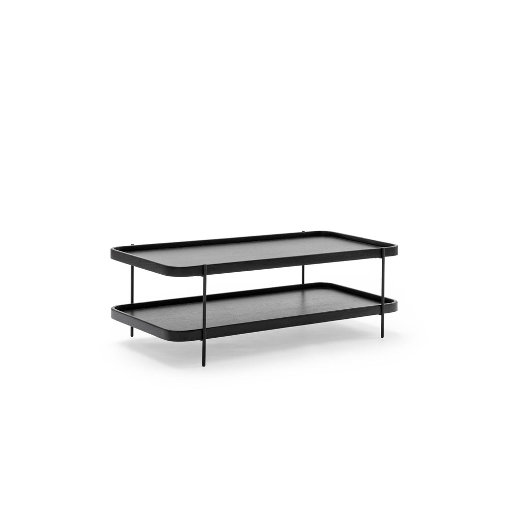 Humla Rectangular Coffee Table - Black Oak - Coffee Tables Tolv Loom Collection Dubai