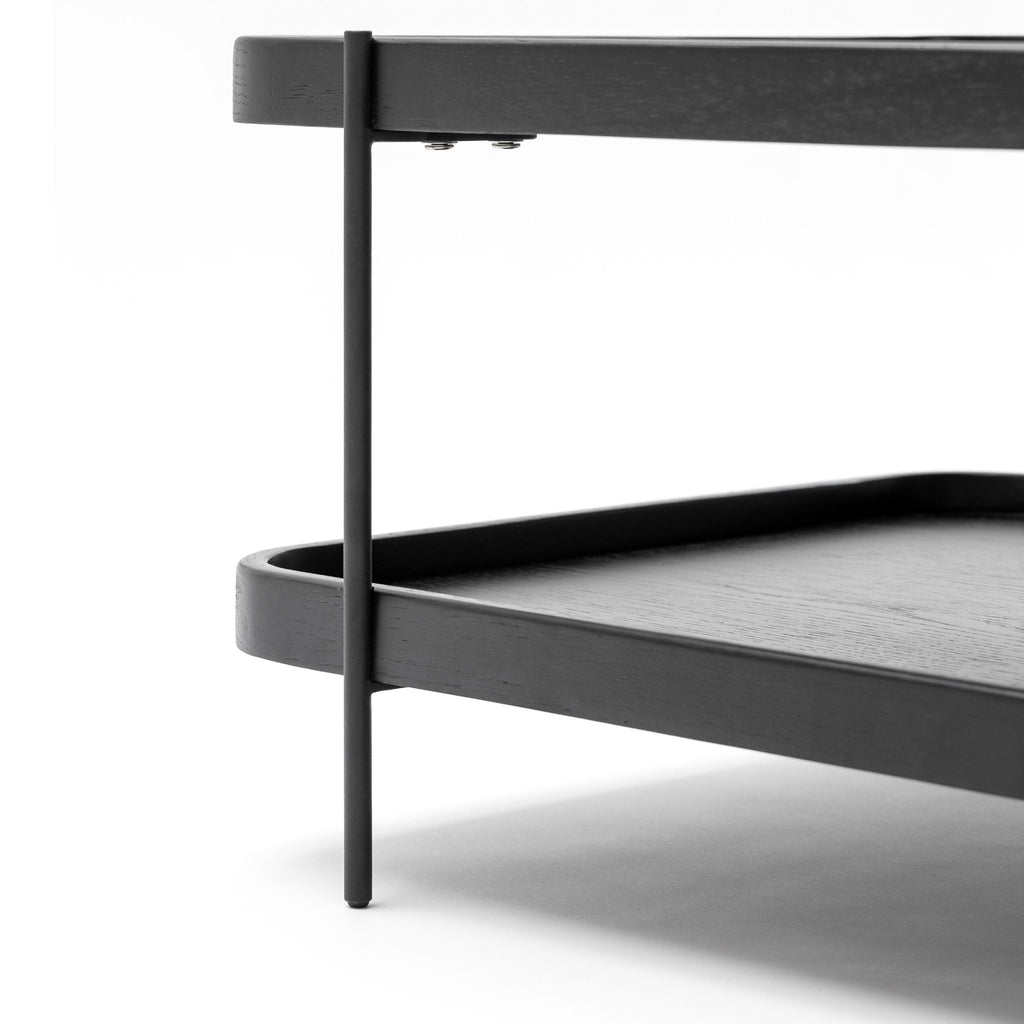 Humla Rectangular Coffee Table - Black Oak - Coffee Tables Tolv Loom Collection Dubai