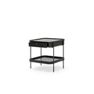 Humla Side Table With Storage - Black Oak - Side Tables Tolv Loom Collection Dubai