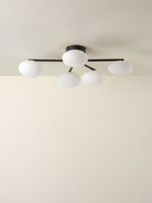 Imperial - 5 Light Black And Opal Flush