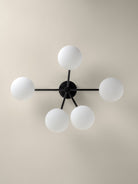 Imperial - 5 Light Black And Opal Flush