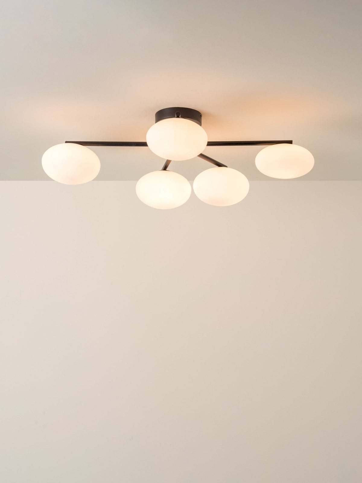 Imperial - 5 Light Black And Opal Flush