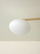 Imperial - 5 Light Brass And Opal Flush
