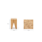Iniko Stool - Natural - Side Tables Loom Collection Loom Collection Dubai