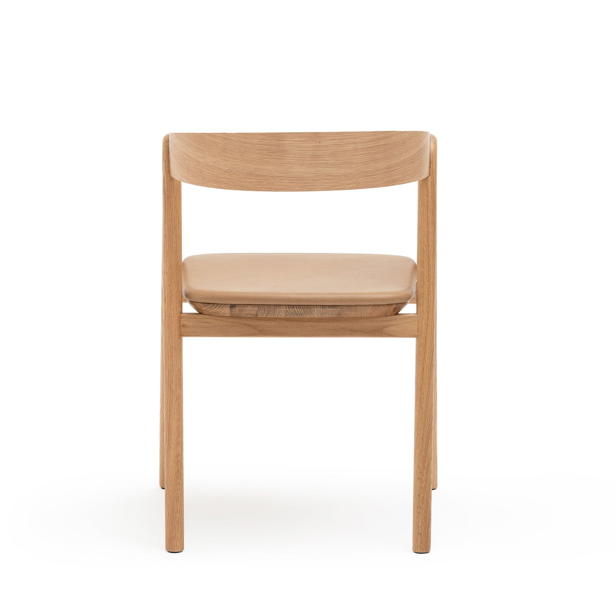 Inlay Chair - Light Oak & Pecan Leather