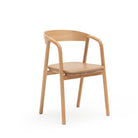 Inlay Chair - Light Oak & Pecan Leather